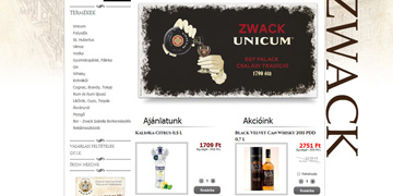 Zwack Webshop