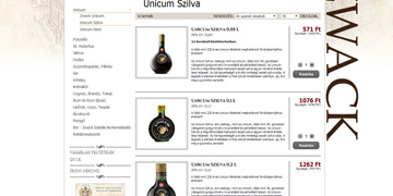 Zwack Webshop